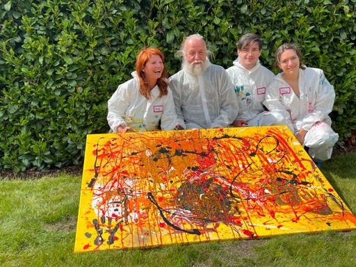 action painting familie