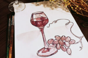 Malen mit Wein 🍷